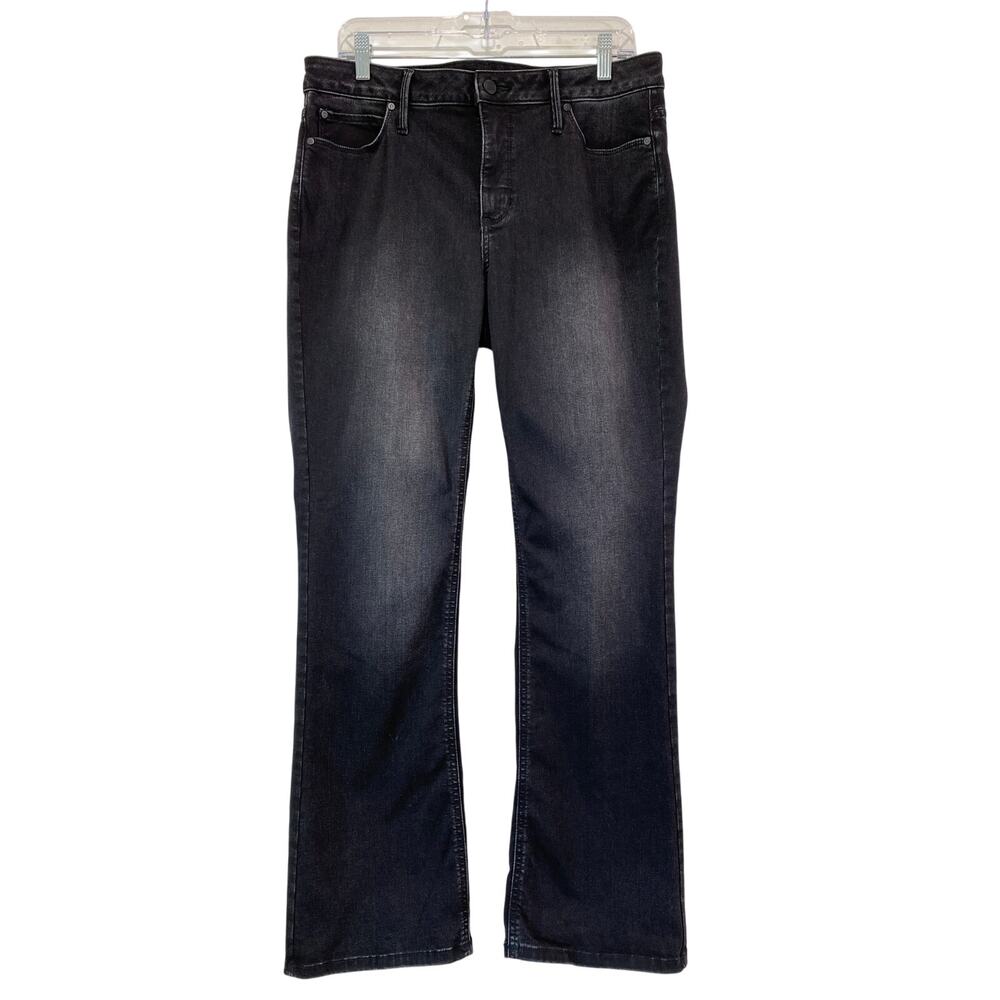Simply Vera Vera Wang Mid Rise Bootcut Jeans Size 14 Black Denim Normcore Casual